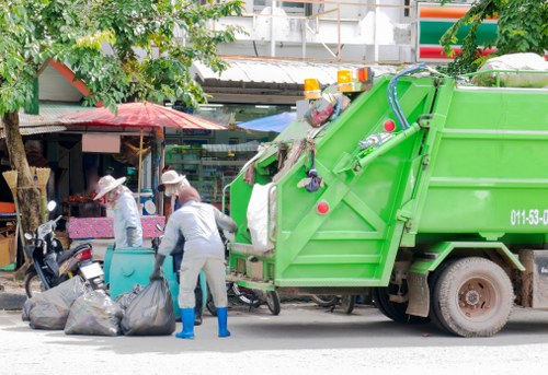 Professional furniture clearance team in action